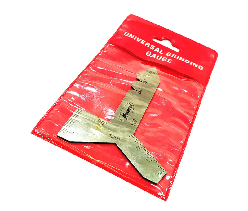 Stainless Steel Universal Grinding Gauge 55, 60, 90, & 120 Degrees Angle Tool