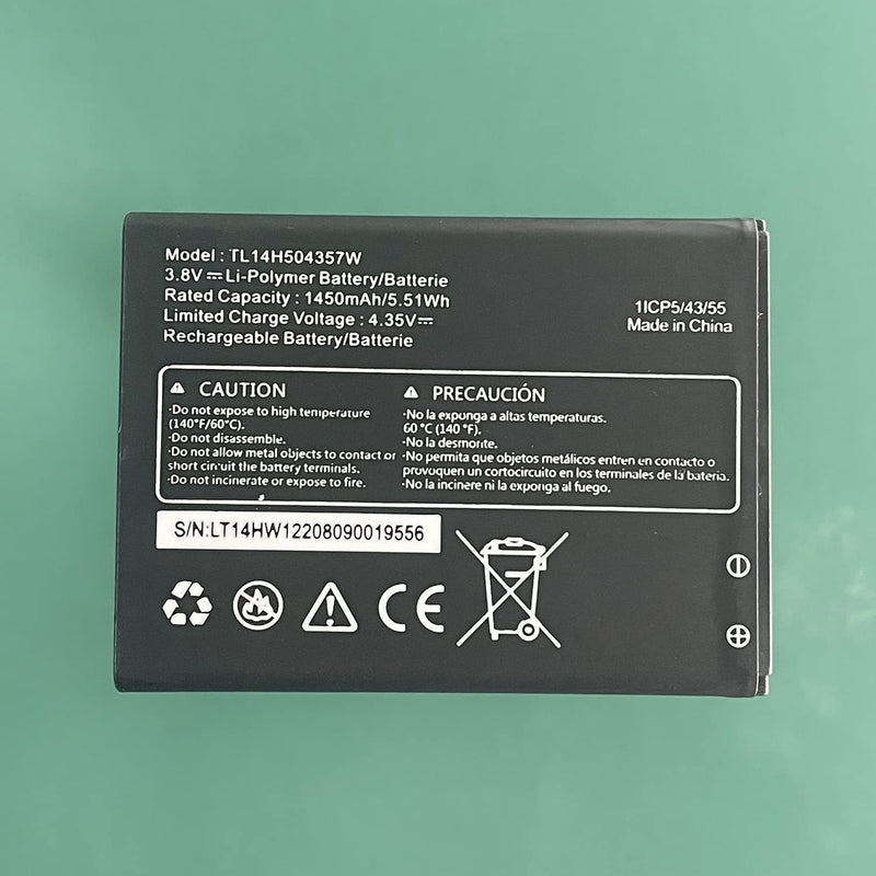 Replacement TL14H504357W Battery, High Capacity Battery for AT& T Cingular Flip IV 4 U102AA TL14H504357W 1450mah