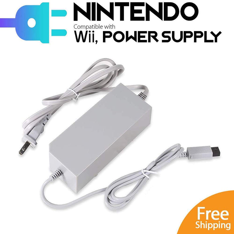 Console Charger for Wii , AC Wall Power Adapter Supply Cable Cord for Nintendo Wii (Not for Nintendo Wii U)