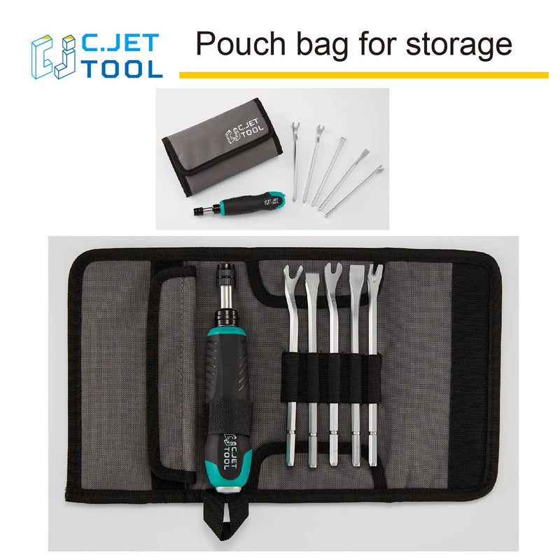 C.JET TOOL 5 Packs Tack Lifter 3 mm U Tip Nail Staple Rivet Tack Puller Screwdriver Upholstery Staple Remover Tool for Furniture