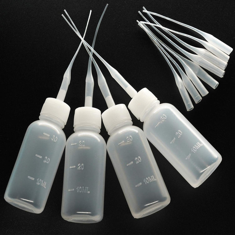 30Milliliter Precision Applicator Bottle with Blunt Tip Needle and Cap|14ga 16ga 18ga 20ga 22ga Blunt Needles|Oil Dropper Bottle, Glue Applications, Acrylic Painting, 8 Pcs