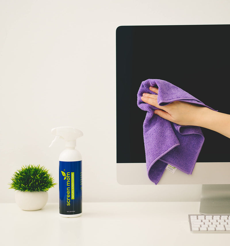 Screen Cleaner Kit - Best for LED & LCD TV, Computer Monitor, Laptop, and iPad Screens â€“ Contains Over 1,572 Sprays in Each Large 16 Ounce Bottle â€“ Includes Premium Microfiber Cloth
