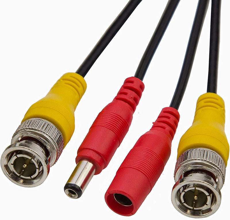 InstallerCCTV 100ft HD Video Power All-in-One Pre-Made Cable for DVR Surveillance Security CCTV Camera RCA BNC Cable Extension Cord Lead