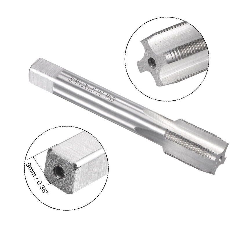 sourcing map tap M15 x 1mm tap with alloy tool