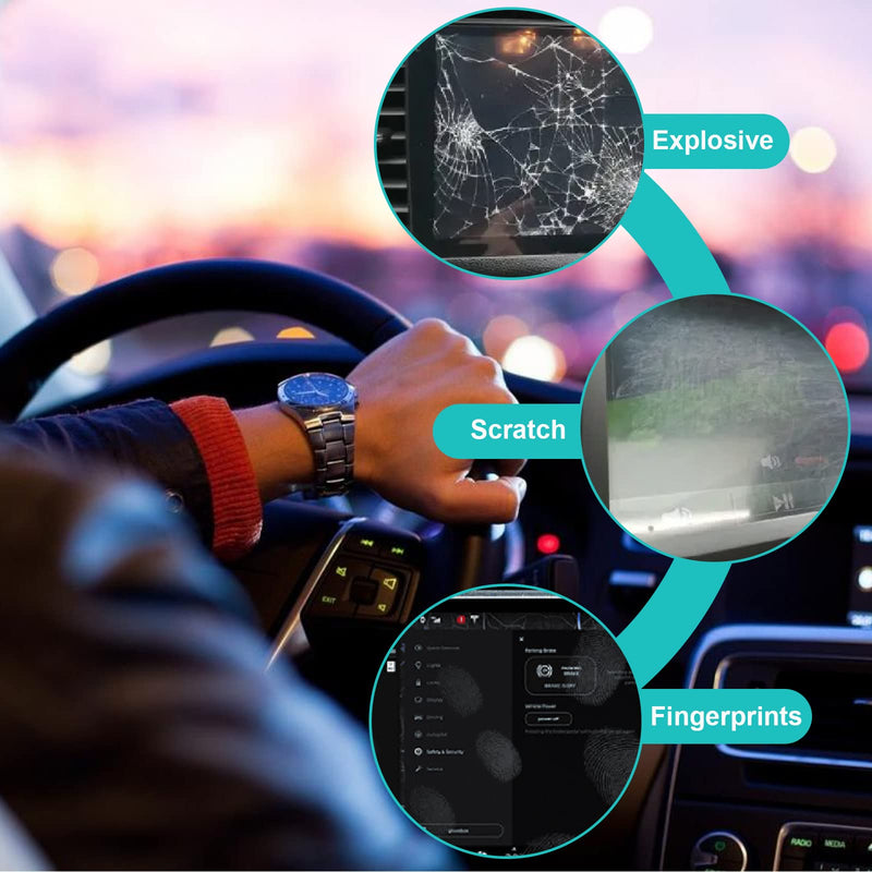 YEE PIN 2022 2023 Frontier Screen Protector Frontier 2022 Accessories, 2022 Frontier Pickup Truck 9-Inch Screen Protector Compatible with Nissan Connect 9-Inch Touch Screen Infotainment Display Tempered Film