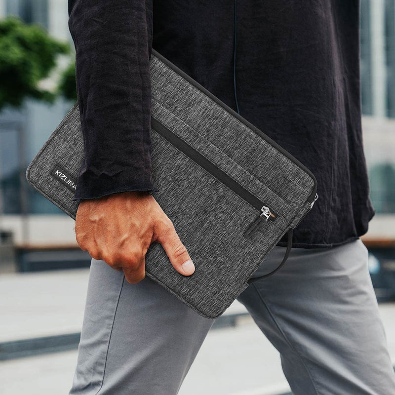 KIZUNA Laptop Tablet Sleeve 10 Inch Water-Resistant Computer Case Hand Bag for 9.7"- 11" iPad Pro/10.2 iPad/10.9 iPad/10.5" Samsung Galaxy Tab/10.5" Surface Go 3/10.1" Lenovo Smart ,Grey 9.7-10.5 Inch / 11" iPad Pro 2020 Grey