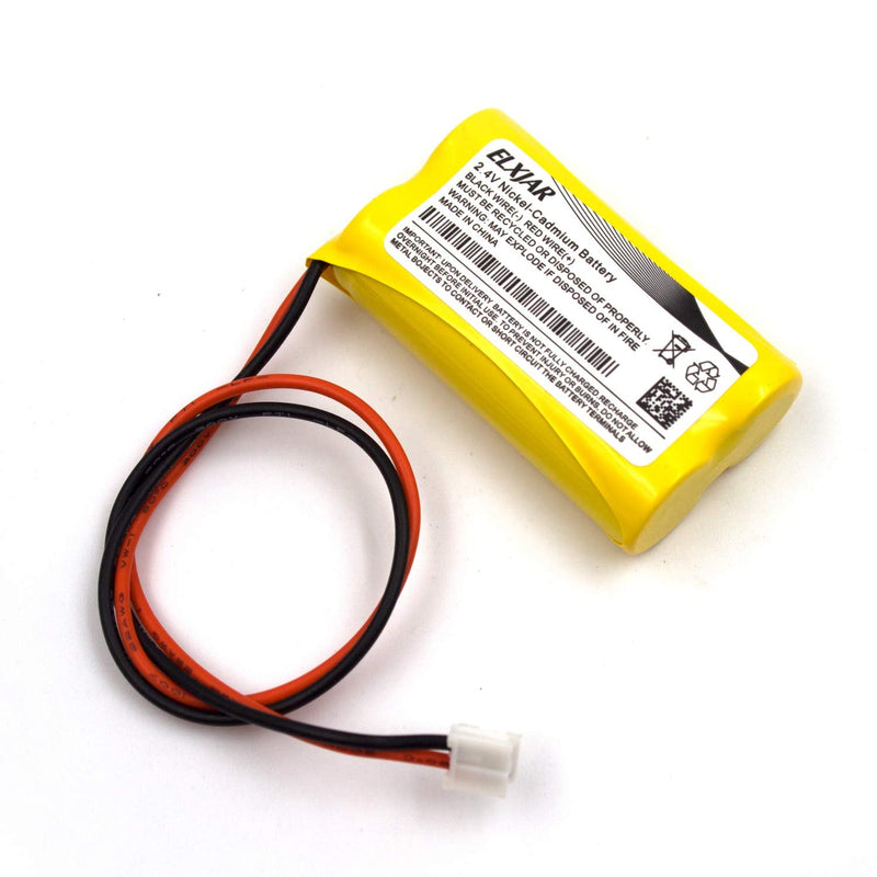 (2-Pack) 2.4V 600mAh BP2-A Dual-LITE Ni-CD Battery Pack Replacement for Exit Sign Emergency Light, CSXWREB3 HUBBEL Battery, BP2A BP2-0A 0BP2-0A