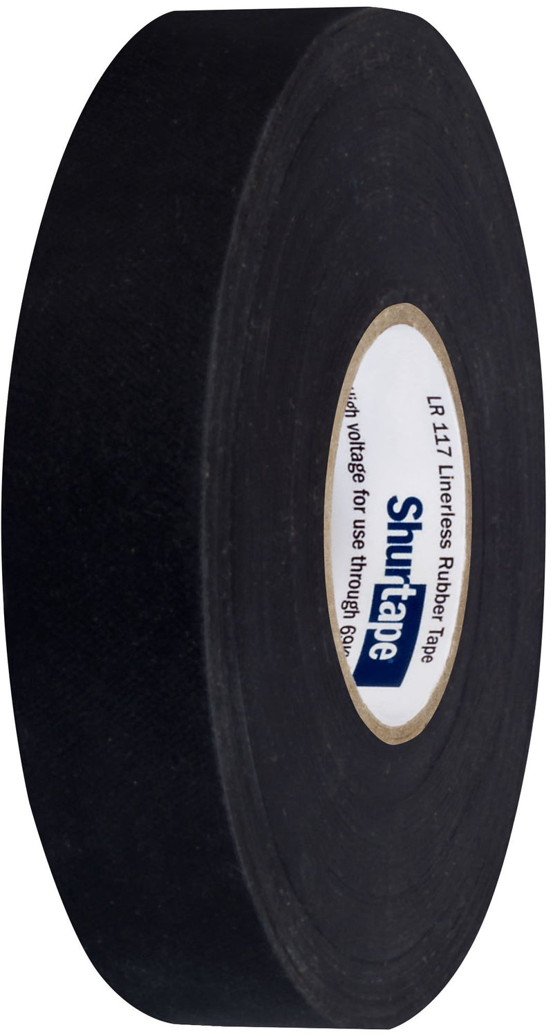 Shurtape LR 117 All-Weather, High Voltage Liner-less Rubber Electrical Tape, 30 Mil, Black, 3/4 Inch x 30 Feet, 1 Roll (104730)