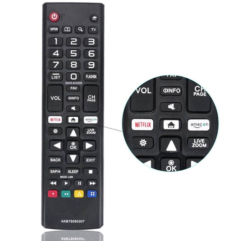 New Remote Control AKB75095307 Replacement fit for LG LED LCD TV 43UJ6500 43UJ6560 49UJ6500 49UJ6560 55UJ6520 55UJ6540 55UJ6580 60UJ6540 24lm520d 24LM520S 28lm520s