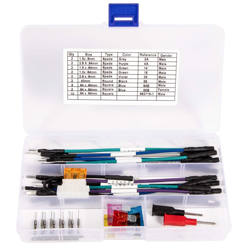 SMALLFATW J-35616 TP-300-A Terminal Test Probes Kit Compatible with GM Vehicles, Alternative to EL-35616-300-A, 35616, J-35616, 26 PCS with Storage Box