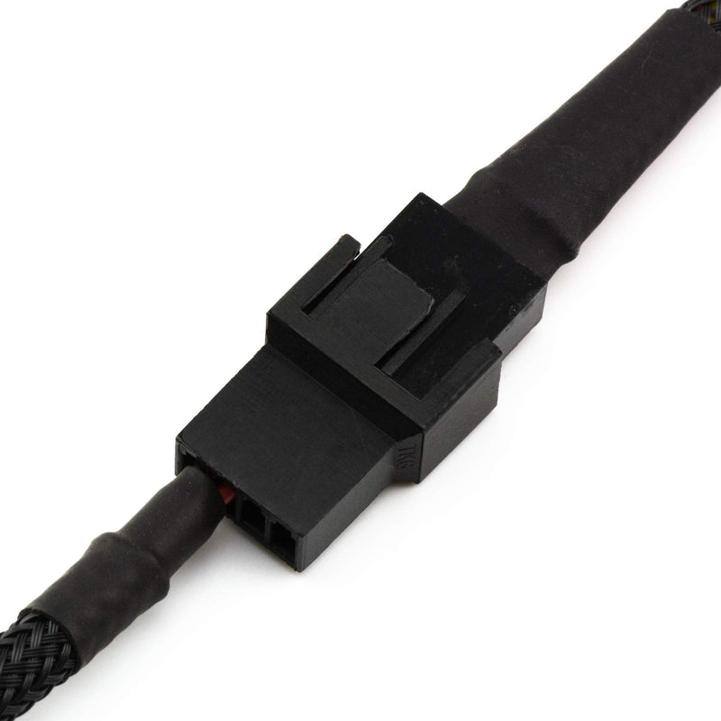 CRJ Mini 2-Pin Female PC Fan Adapter Cable 2-Pack