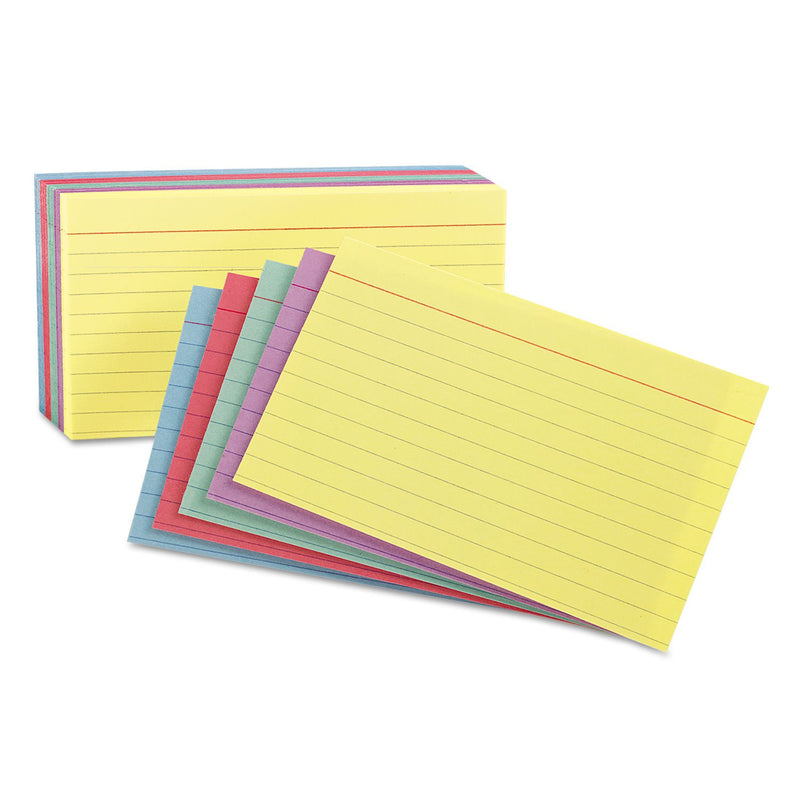 Oxford Unruled Index Cards, 3 x 5, Blue, 100/Pack