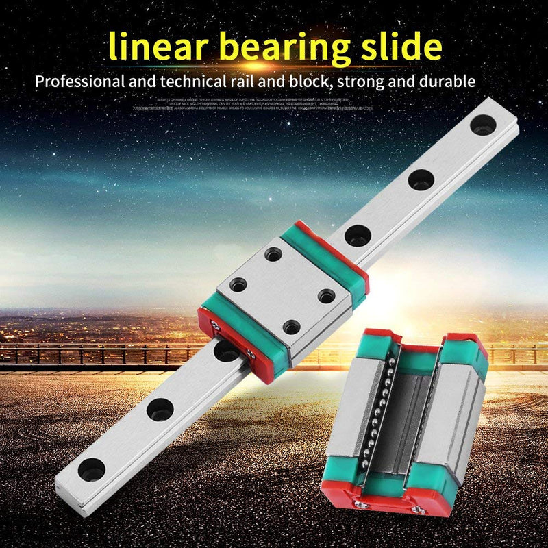 Linear Sliding Guideway, 1pc LML7B Portable High Precision Miniature Linear Sliding Rail Guide Block for 3D Printer and CNC Machine (100mm)