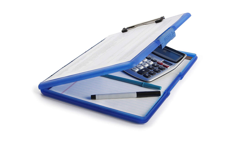 Dexas 3517-J2728 Slimcase 2 Storage Clipboard with Side Opening, Royal Blue