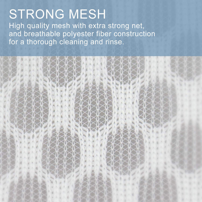 3Pcs Durable Honeycomb Mesh Laundry Bags for Delicates (1 Large 16 x 20 Inches, 1 Medium 12 x 16 Inches, 1 Small 9 x 12 Inches) 1Large, 1Medium, 1Small