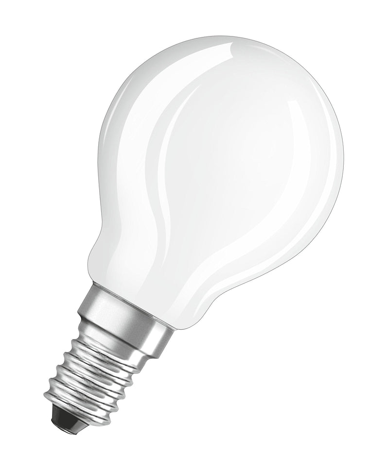 Osram LED Base Classic P lamp, in teardrop shape with E14 base, not dimmable, replaces 40 watts, matt, warm white - 2700 Kelvin, 3 pieces (pack of 1) 3 pieces (pack of 1) drops box 3