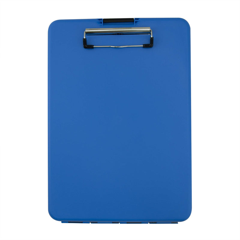 Saunders Blue SlimMate Plastic Storage Clipboard – Light Weight, Polypropylene Clipboard for Students, Teachers, Parents, Sales, Utility, Industrial, Office Professionals. Stationery Items Letter