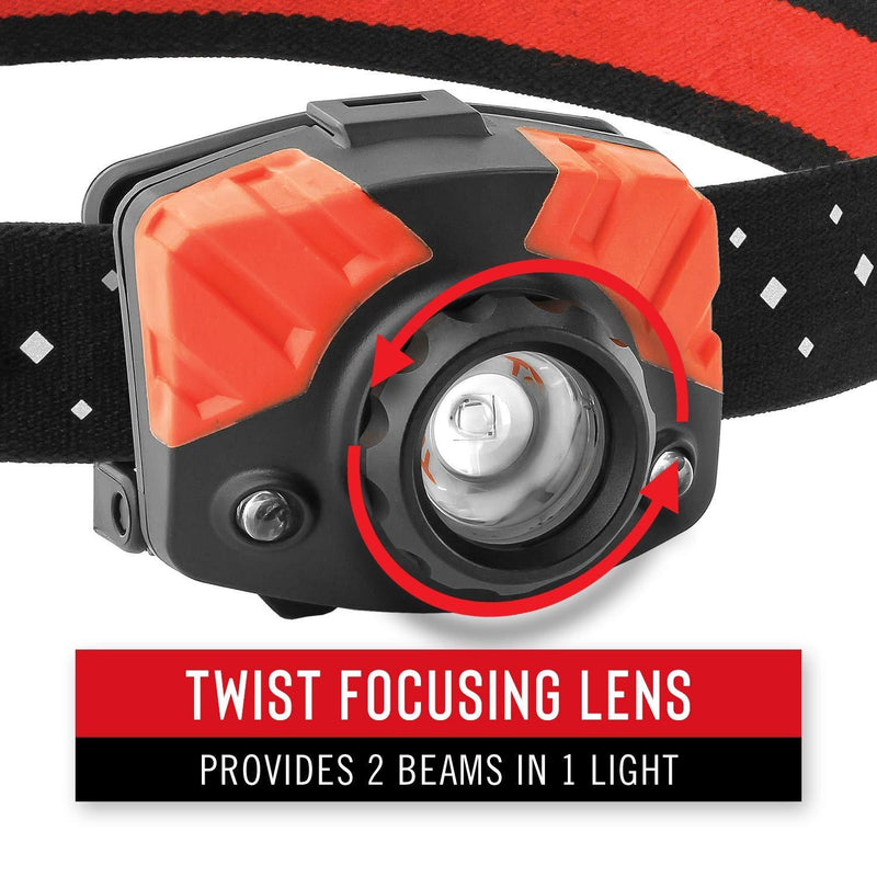 Coast FL75 435 Lumen Dual Color Focusing LED Headlamp, Black