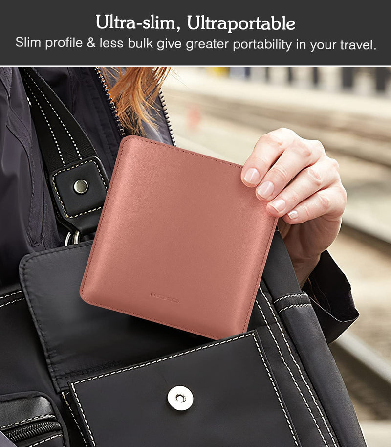 MoKo Sleeve Bag Fits with Kindle Oasis 2017 9th Generation, Kindle Oasis 2019 10th Gen, Ultra Slim Anti-Scratch PU Leather Case Cover Soft Felt Lining Protective Insert Carrying Pouch, Ginger Red Light Mahogany model 7