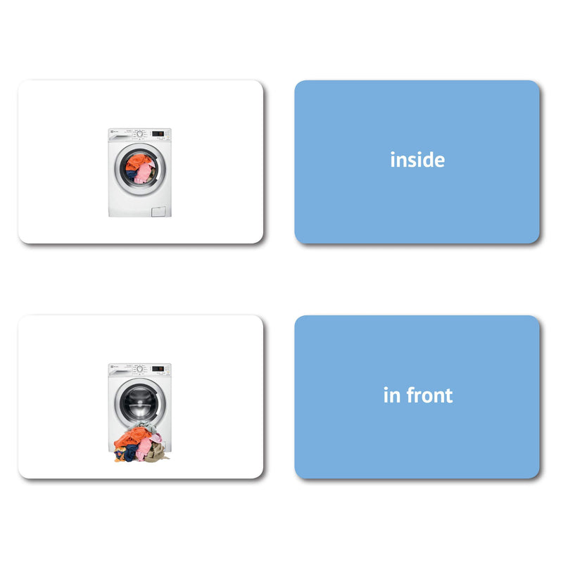 Picture My Picture Prepositions Flash Cards | 40 Positional Language Development Educational Photo Cards | Speech Therapy Materials, ESL Materials