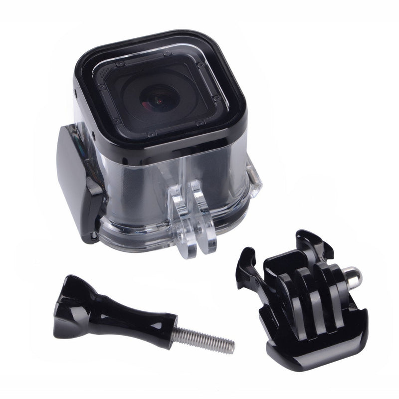 Suptig Replacement Waterproof Case Protective Housing for GoPro Session Hero 4session, 5session Outside Sport Camera for Underwater Use - Water Resistant up to 196ft (60m)