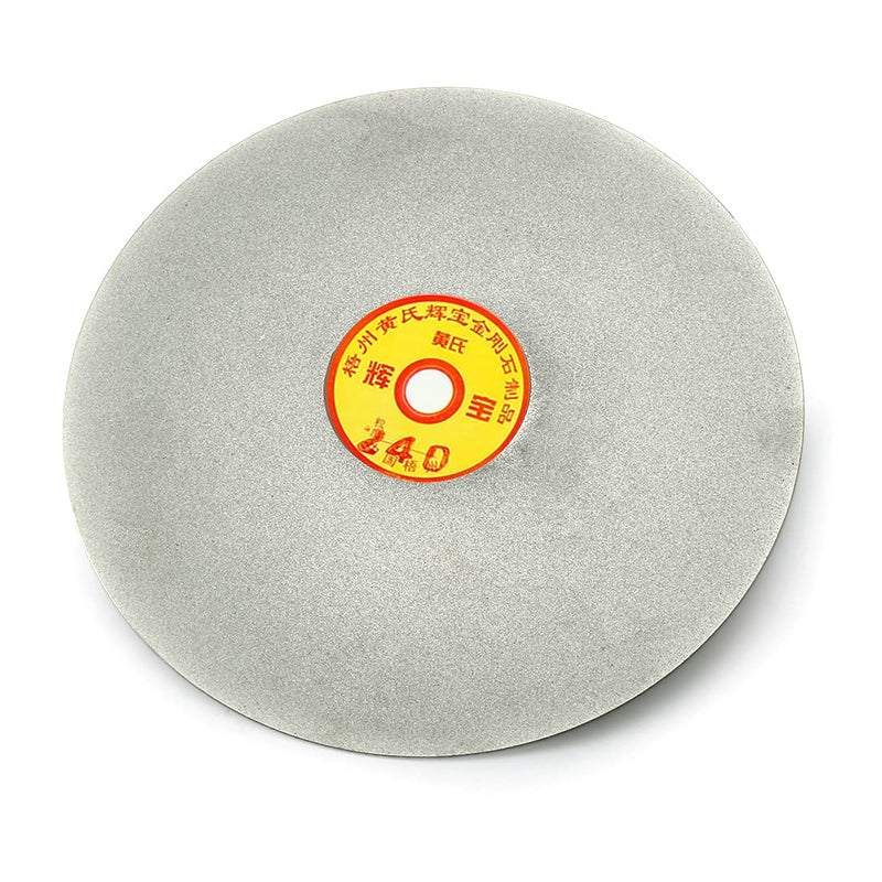 uxcell 250mm 10-inch Grit 240 Diamond Coated Flat Lap Disk Wheel Grinding Sanding Disc 240 Grit