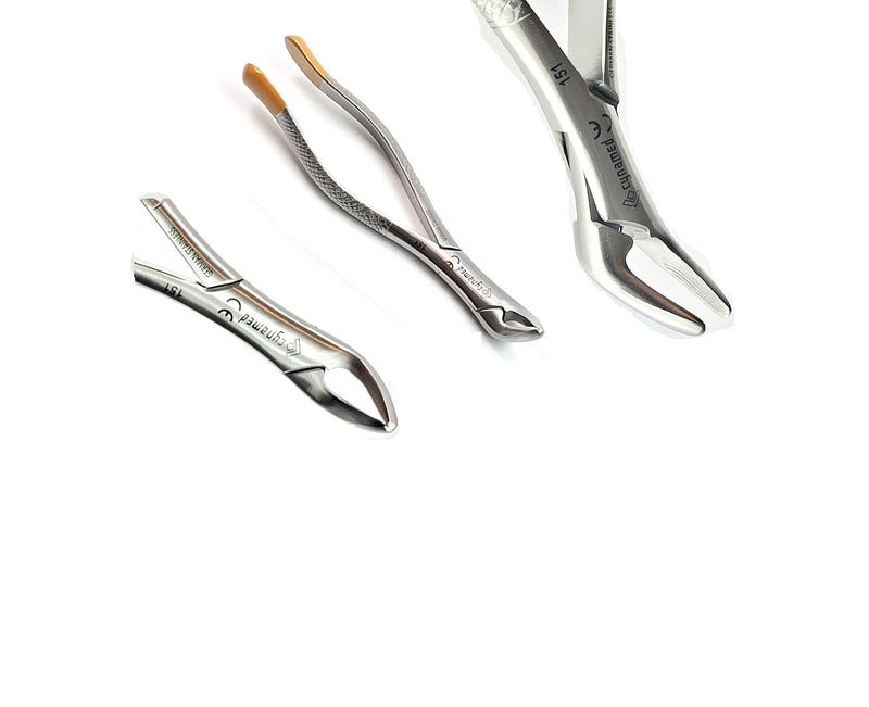 German Dental Extracting Forceps #151-Lower Bicuspid, Lower Incisor, Lower Root, Universal Extraction Forceps Dental Instruments -Cynamed