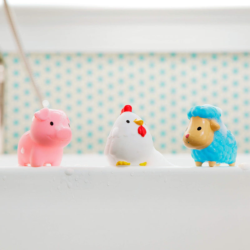 Munchkin Squirtin Bath Toy, Barn Buddies 4 count Farm