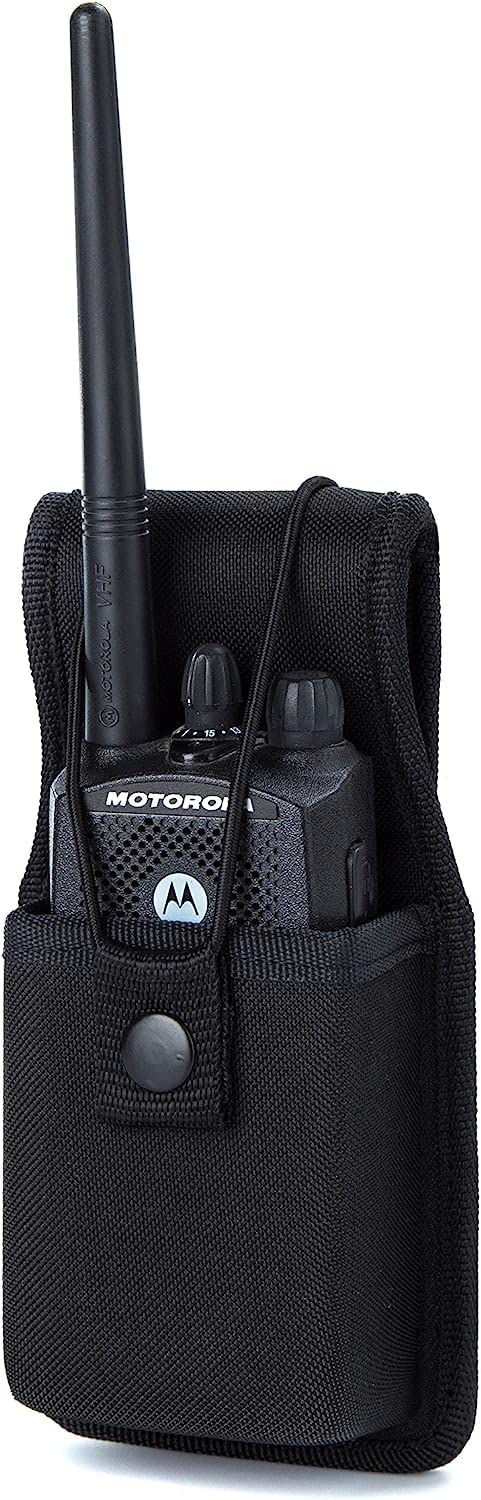 LUITON Universal Radio Case Two Way Radio Holder Universal Pouch for Walkie Talkies Nylon Holster Accessories for MOTOROLA MT500, MT1000, MTS2000 and Similar Models(4pack) 4pack