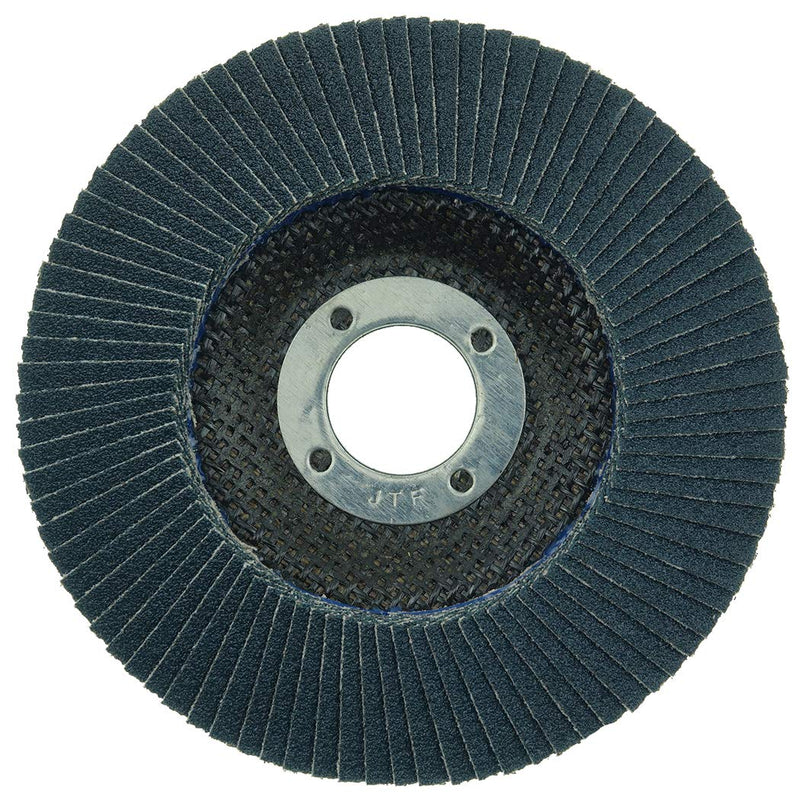 Weiler 51121 4-1/2" Tiger Paw Abrasive Flap Disc, Angled (Ty29), Phenolic Backing, 80Z, 7/8" Arbor Hole, Made in The USA (Pack of 10) Type 29 7/8" Arbor 80 Grit