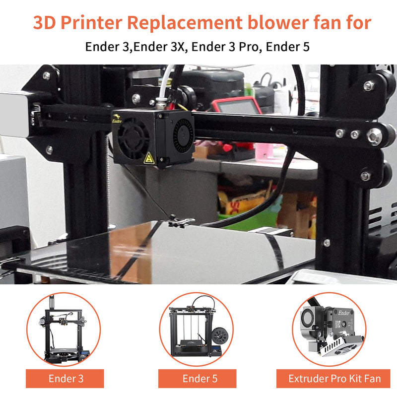 Wathai 40mm x 10mm DC 24V Blower Fan Extruder Hot End Turbo Duall Ball High Speed 4010 Radial Fans for Ender 3 3D Printer Cooling 2 Pack