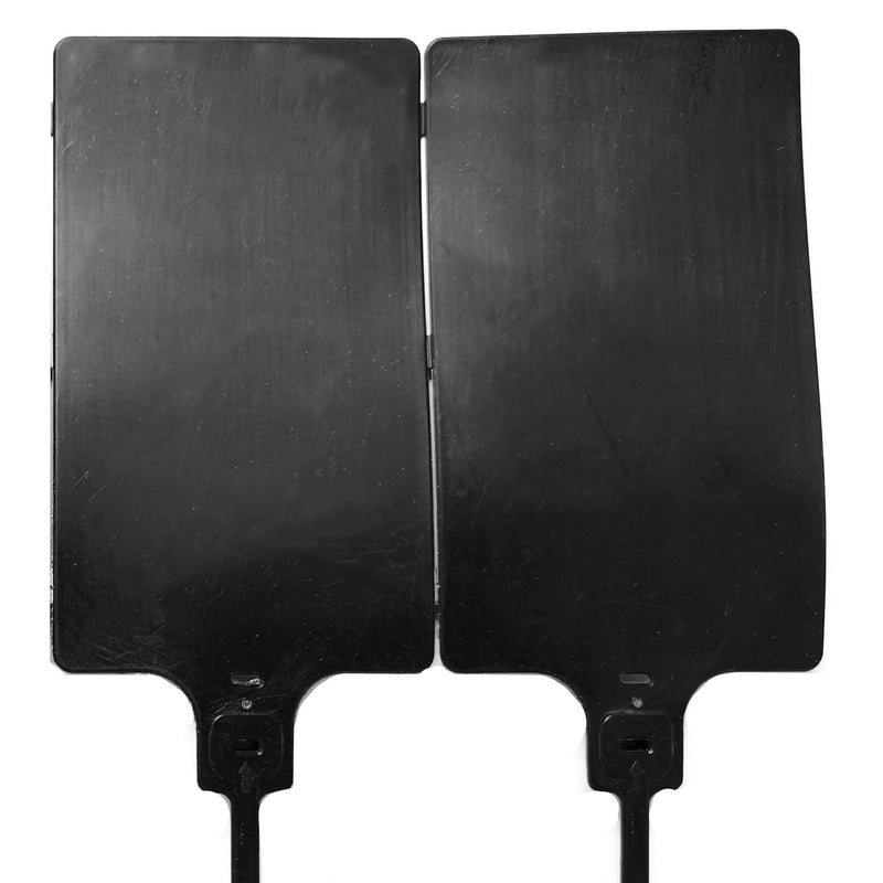 Plastic Seals Shipping Tags Logistics Use Big Sign Tie Large Label Tie, 255mm Total Length, Package of 100pcs (Black) Black