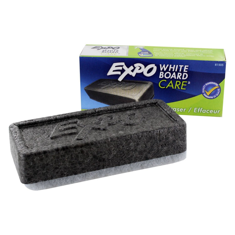 EXPO Block Eraser 81505 Dry Erase Whiteboard Board Eraser, Soft Pile, 5 1/8 W x 1 1/4 H - Pack of 2 2 erasers