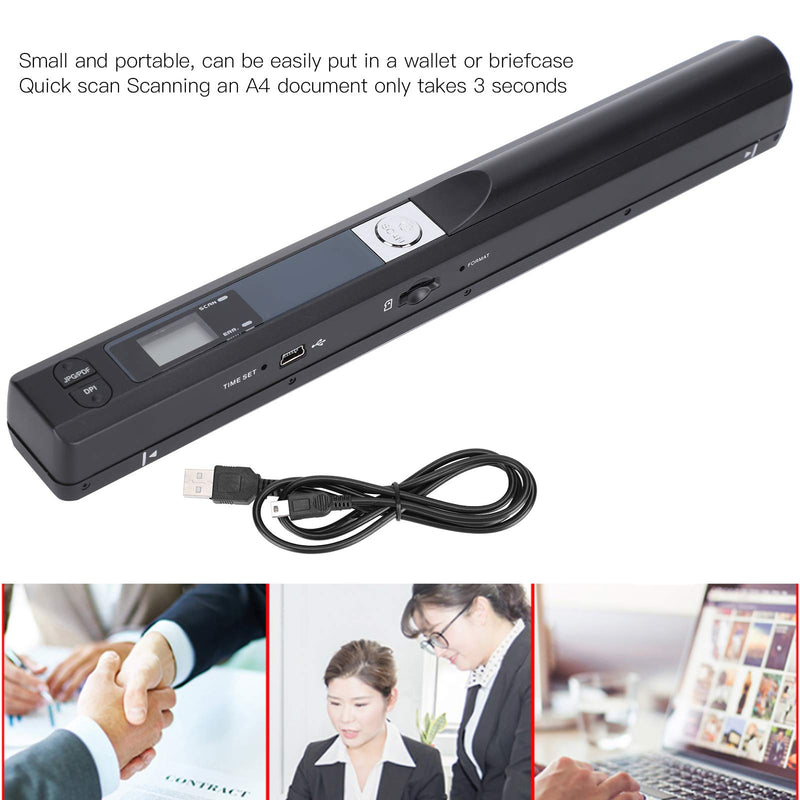 Scanner Pen, Plug and Play with USB Cable Portable Handheld Scanner, Scanning Equipment Office Work for Workplace School