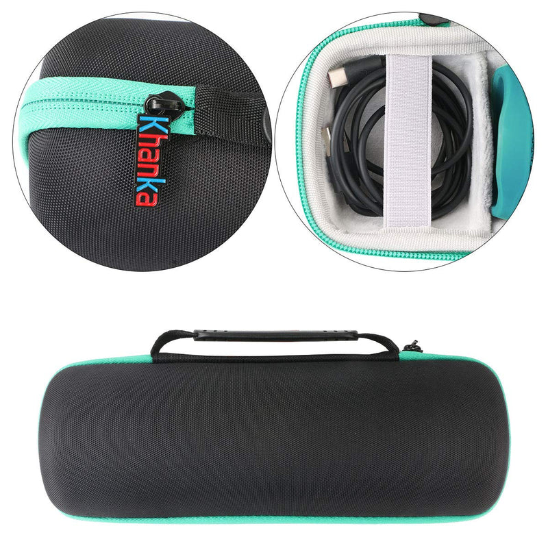 Khanka Hard Travel Case Replacement for JBL FLIP5 Flip 5 Waterproof Portable Bluetooth Speaker (Teal) Teal