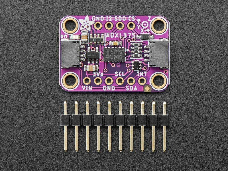 Adafruit ADXL375 - High G Accelerometer (+-200g) with I2C and SPI - STEMMA QT/Qwiic