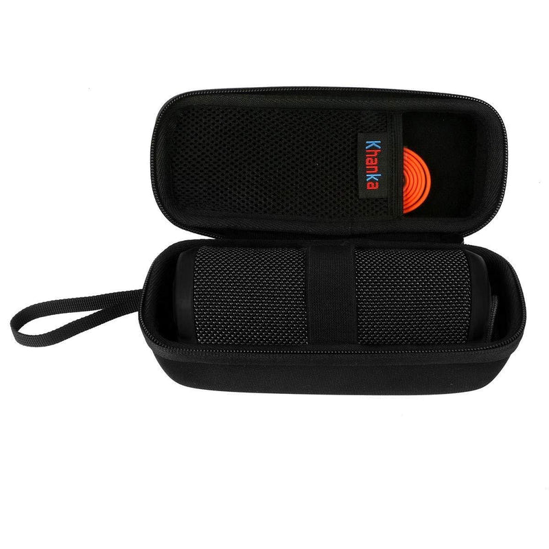 Khanka Hard Travel Case Replacement for JBL Flip 4 Waterproof Flip 3 Splashproof Portable Bluetooth Speaker black