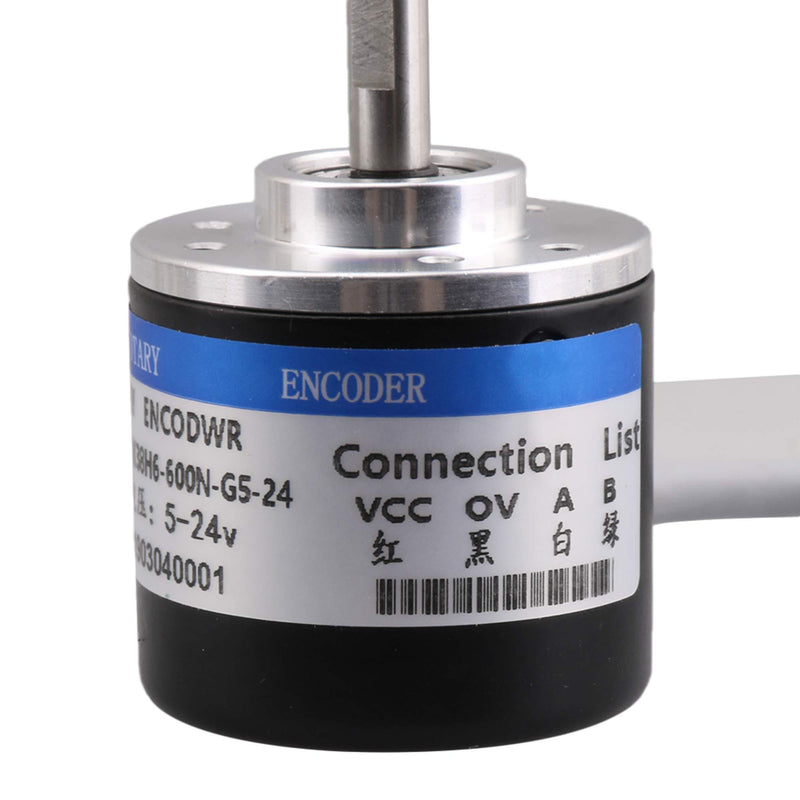 BQLZR 600P/R Incremental Rotary Encoder DC5-24V Wide Voltage Power Supply 6mm Shaft