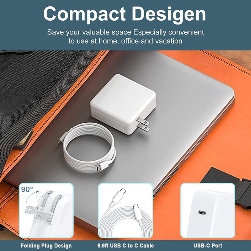 Mac Book Pro Charger - 100W USB C Charger Power Adapter for USB C MacBook Pro 16 15 14 13 InchFast Charging Type C Travel Laptop Power Adapter