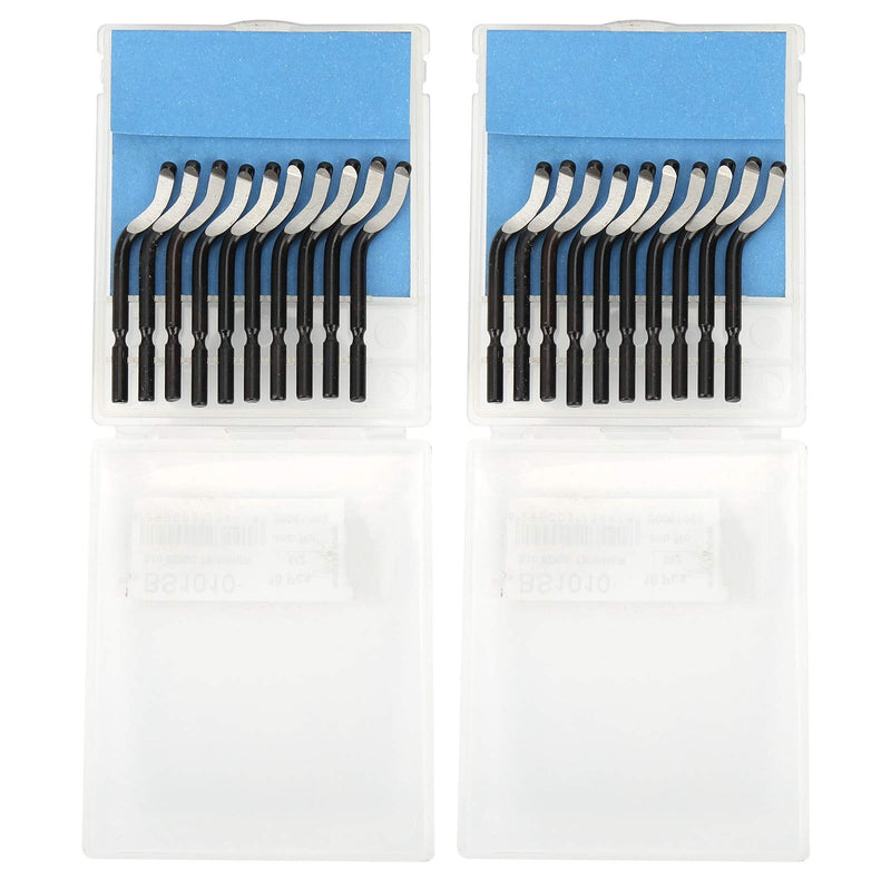 20pcs Deburring Blades BS1010 Replacement Deburring Knife Deburring Tool for Metal Plastic Aluminum Copper PVC Iron
