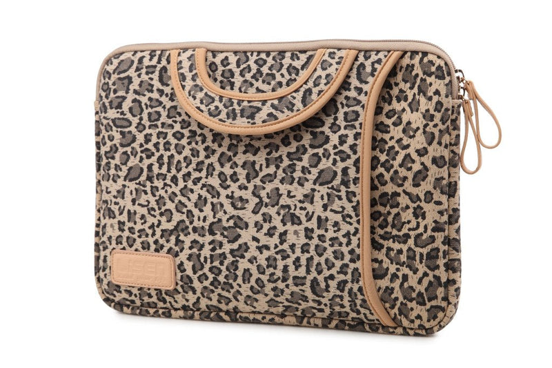 15.5 Inch Laptop Sleeve Case-Stylish Leopard Ultrabook Sleeve MacBook Bag for Acer/Asus/Dell/iPad Pro/Lenovo/MacBook Pro/MacBook Air/Surface Pro 4 with Handle 15-15.6inches