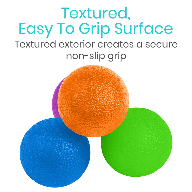 Vive Squeeze Balls for Hand Therapy, Exercise, Arthritis - Grip Strengthener Occupational Equipment for Finger, Wrist, Carpal Tunnel, Pain Relief, Stress - Resistance Strength Squeezing Egg Trainer