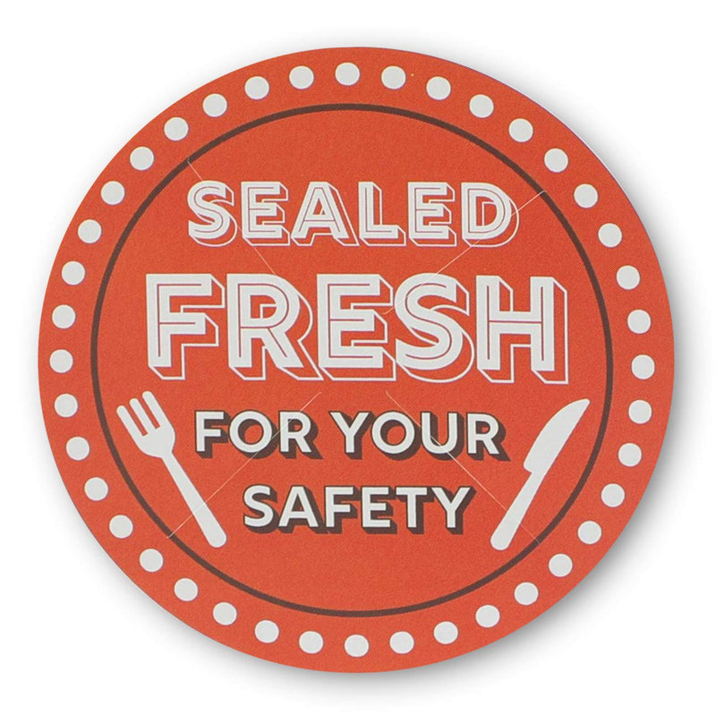 Tamper Evident Labels, Sealed Fresh for Your Safety Stickers (2 in, 1000 Pieces)