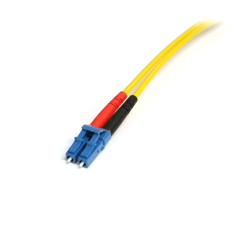 StarTech.com 10m Fiber Optic Cable - Single-Mode Duplex 9/125 - LSZH - LC/SC - OS1 - LC to SC Fiber Patch Cable (SMFIBLCSC10) 30 ft / 9m LC-SC