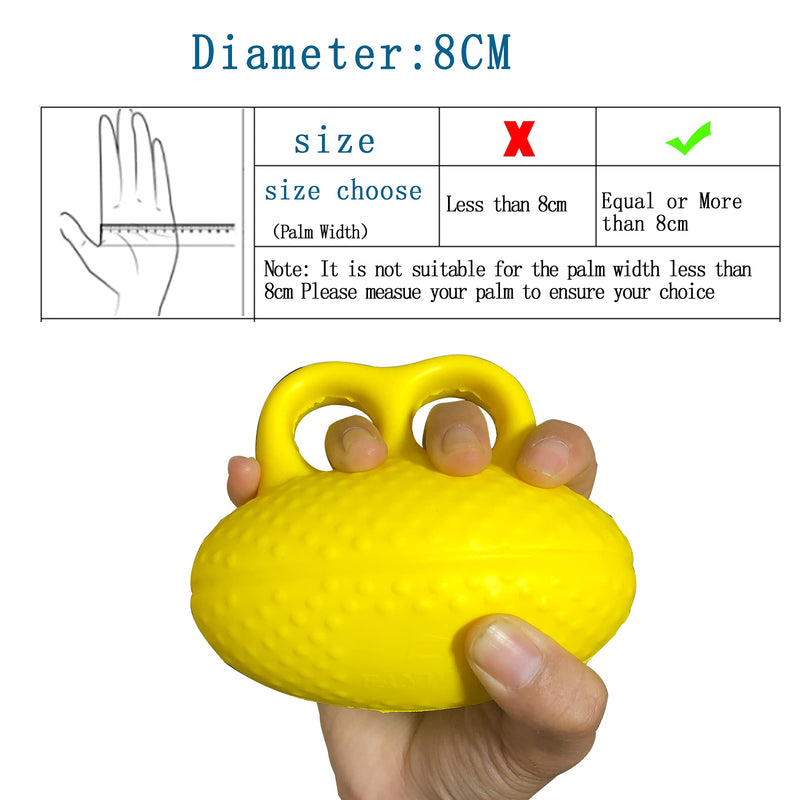 Finger Ball Exerciser Grip Ball Strength Squeeze Stress Balls for Hand, Finger Grip Strengthening Exercise for Hand