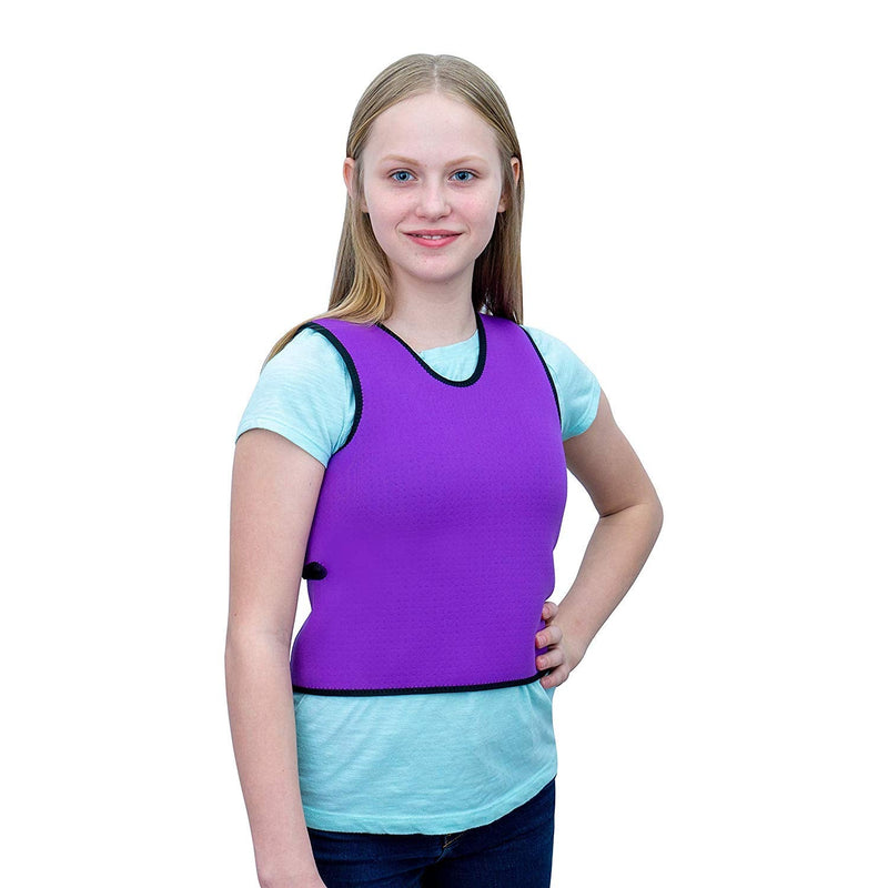 Special Supplies Sensory Compression Vest Deep Pressure Comfort for Autism, Hyperactivity, Mood Processing Disorders, Breathable, Form-Fitting, Kids and Adults (Purple, Small 17x30 inches) Purple Small (Pack of 1)