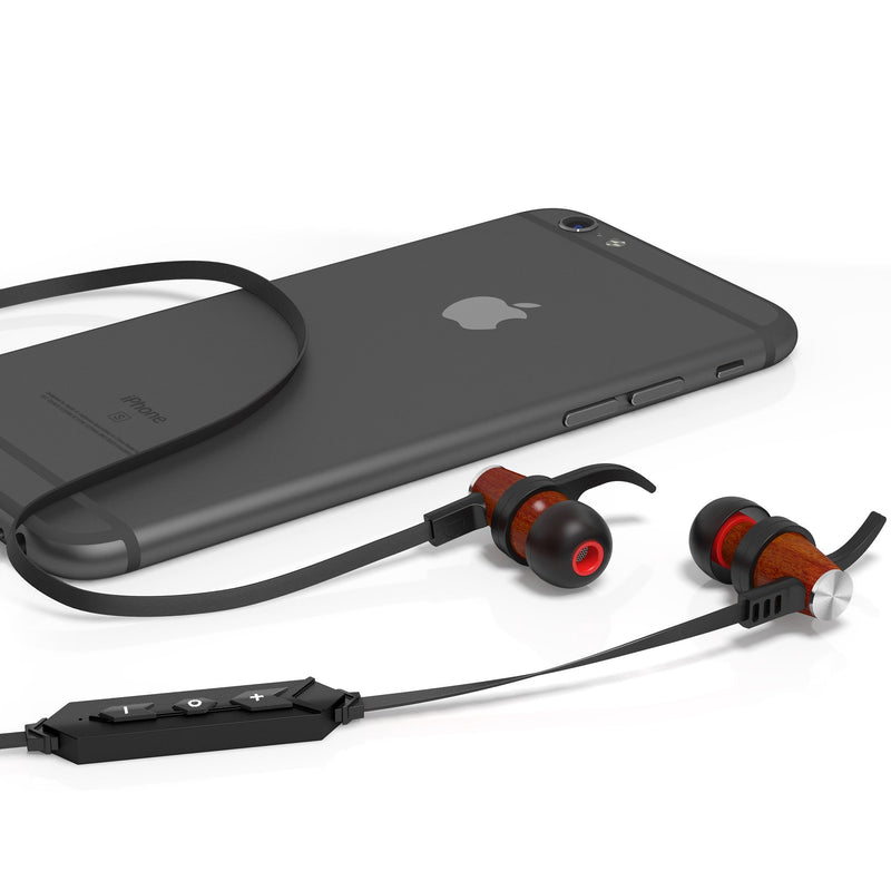 Symphonized XTC Wireless Earphones, Bluetooth Stereo in Ear Headphones, Active Earbuds with in-Line Mic and Volume Controls, for Gym, Sport, Travel (Black) Black