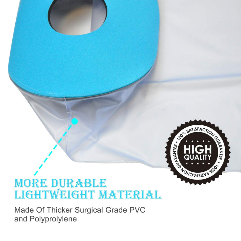 Knee Cast Cover for Shower Waterproof Bandage Cast Protector for Knee Replacement Surgery, Wound, Burns Watertight Protection Reusable Fit knee 11.8" to 20.8"