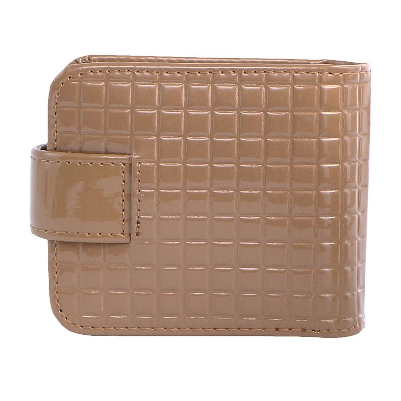 kilofly Genuine Leather Double Lipstick Case Cosmetic Makeup Holder + Gift Box Light Brown