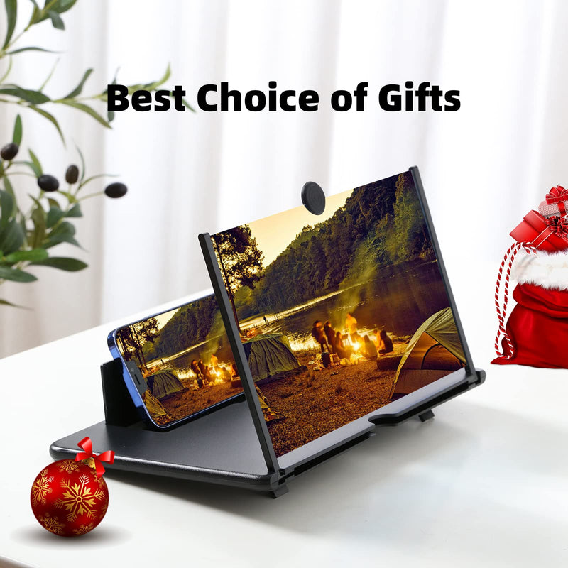 Screen Magnifier for Cell Phone, 14" Phone Magnifying Screen 2022 Upgraded HD 3D Phone Screen Amplifier Phone Stand with Screen Enlarger Compatible with All Smartphones for Movies Videos Gaming 14 Inch